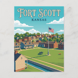 Fort Scott Kansas Vykort