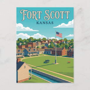 Fort Scott Kansas Vykort