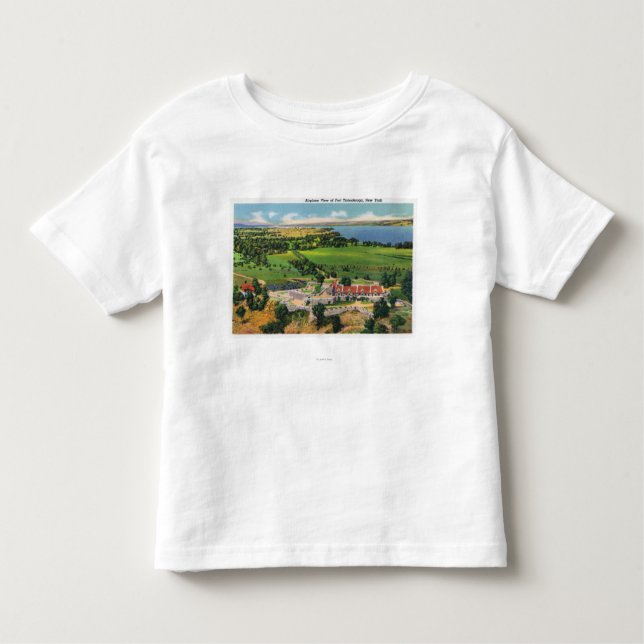 Fort, sjö Champlain i avstånd T-shirt (Framsida)