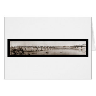 Fort Smith AR River Photo 1922 Hälsningskort