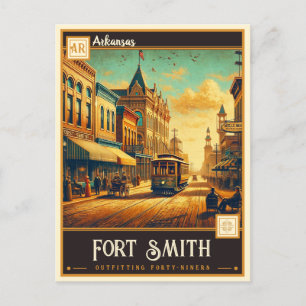 Fort Smith, Arkansas VINTAGE Vykort