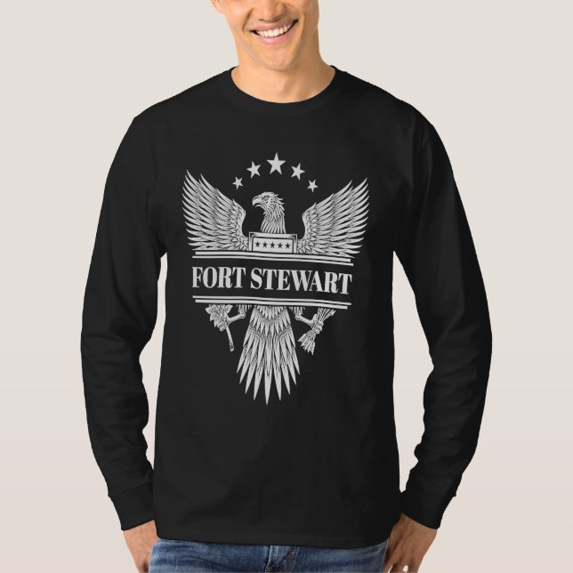 Fort Stewart Military Base T Shirt (Framsida)