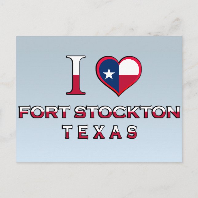 Fort Stockton, Texas Vykort (Framsida)