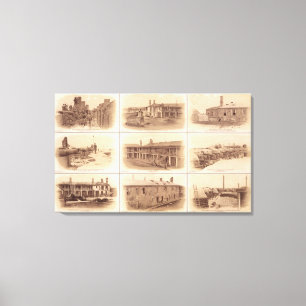 Fort Sumter & Moultrie Canvastryck