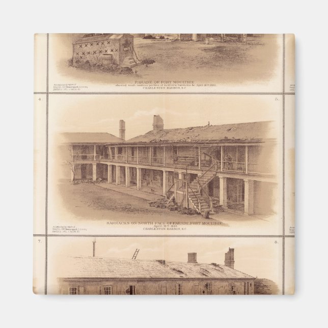 Fort Sumter & Moultrie Magnet (Framsidan)