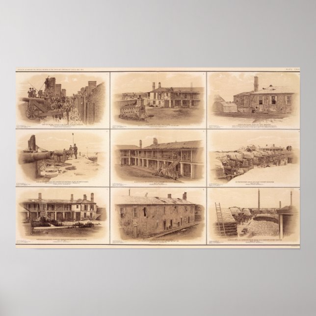 Fort Sumter & Moultrie Poster (Framsidan)