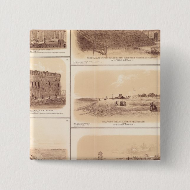 Fort Sumter & Moultrie, Sullivans ö Knapp (Framsida)