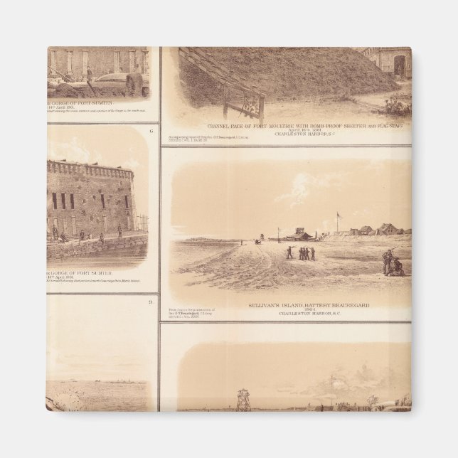 Fort Sumter & Moultrie, Sullivans ö Magnet (Framsidan)