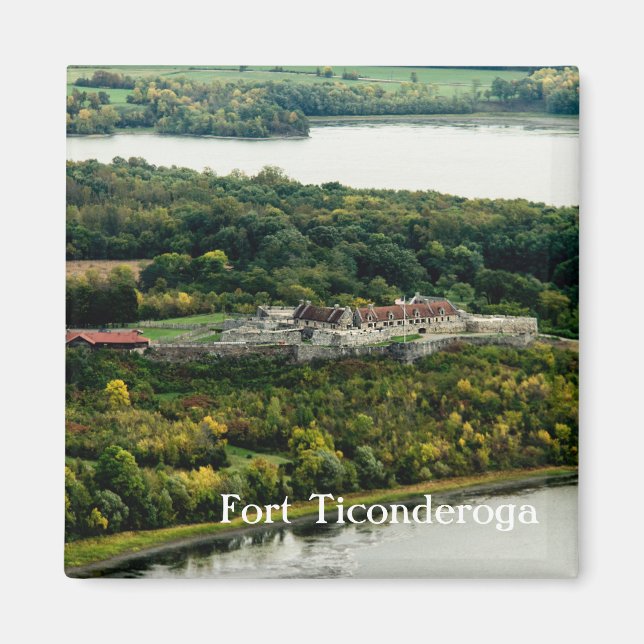 Fort Ticonderoga Höstuppgång i New York-Anpassning Magnet (Framsidan)