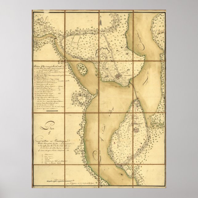 Fort Ticonderoga Poster (Framsidan)