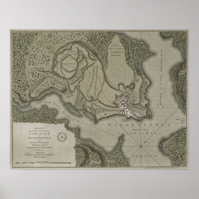 Fort Ticonderoga Poster (Framsidan)