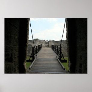 Fort vid st augustine tittar från slott poster