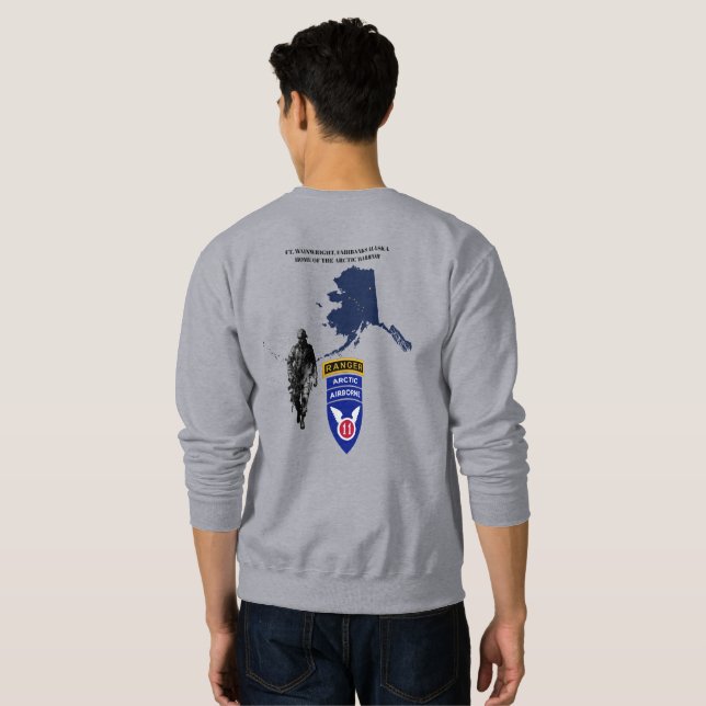 FORT WAINWRIGHT WARRIORS T-Shirt Sweatshirt (Hel baksida)