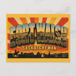 Fort Walsh historisk plats NWMP Saskatchewan Vykort