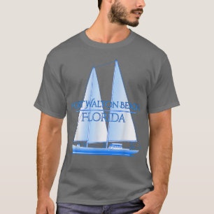Fort Walton Beach Florida Coastal Nautical Sailing T Shirt