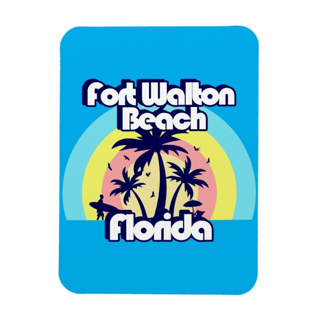 Fort Walton Beach Florida Magnet (Vertikal)