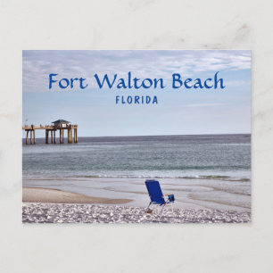 Fort Walton Beach Florida med pier Vykort
