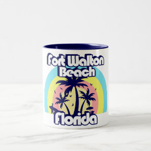 Fort Walton Beach Florida Två-Tonad Mugg