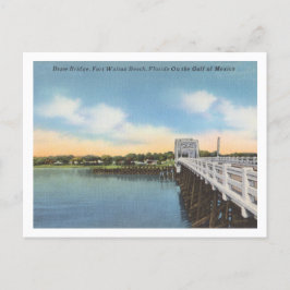 Fort Walton Beach, Florida vintage Drabridge Vykort