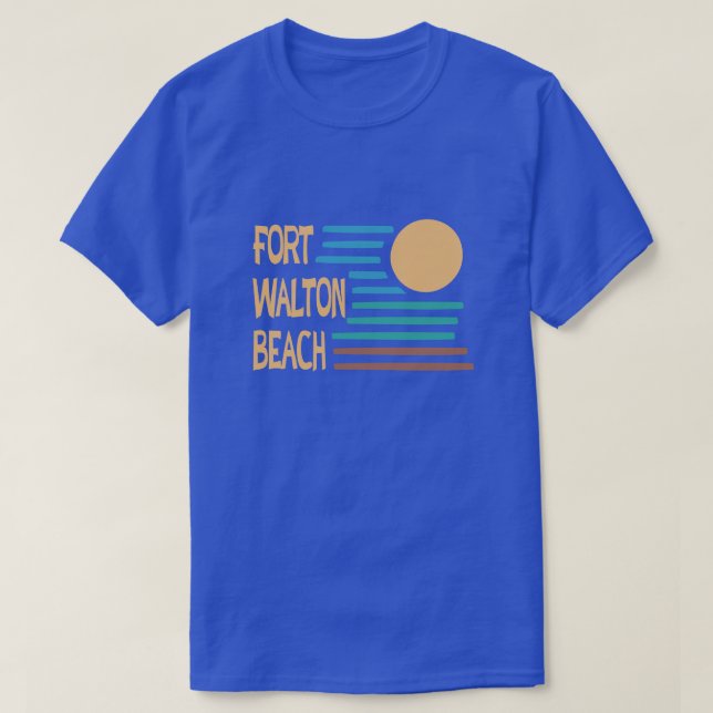 Fort Walton Beach geometrisk design Tee (Design framsida)