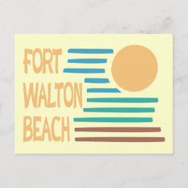 Fort Walton Beach-geometrisk utformning Vykort