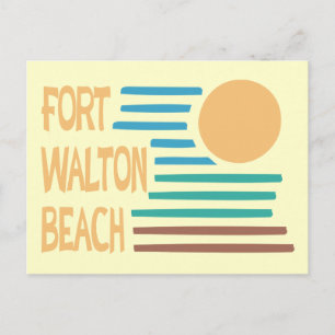 Fort Walton Beach-geometrisk utformning Vykort