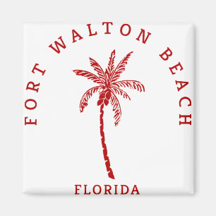 Fort Walton Beach Handflatan Träd Magnet