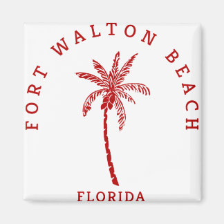 Fort Walton Beach Handflatan Träd Magnet