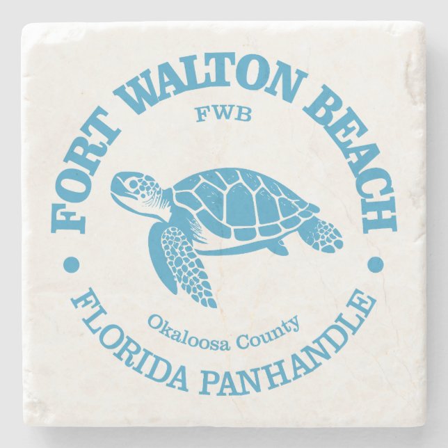 Fort Walton Beach (havssköldpaddor) Stenunderlägg (Framsidan)