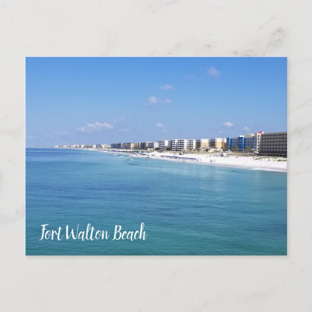 Fort Walton Beach Kusten vykort (Framsida)