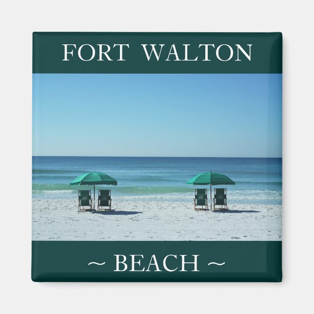 Fort Walton Beach-stolar semestermagnet souvenir Magnet (Framsidan)