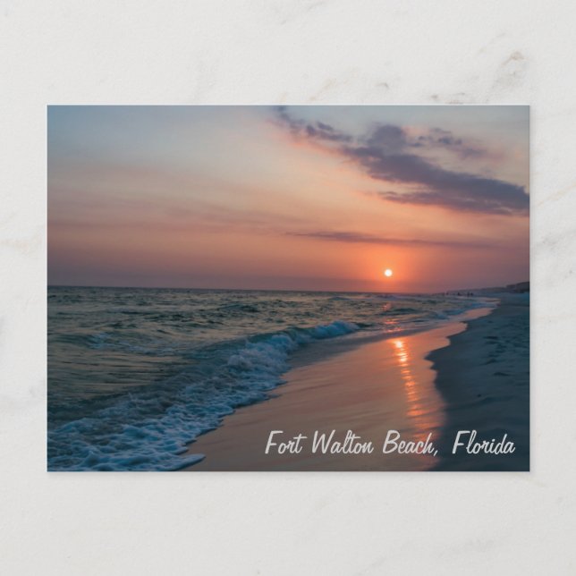 Fort Walton Beach Sunset Vykort (Framsida)