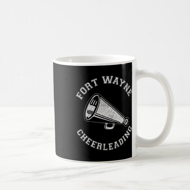 Fort Wayne Cheer Forvirrad Retro 90's Cheerleader Kaffemugg (Höger)