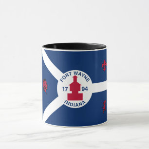 Fort Wayne flagga Mugg