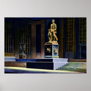 Fort Wayne Indiana Abe Lincoln Statue Poster