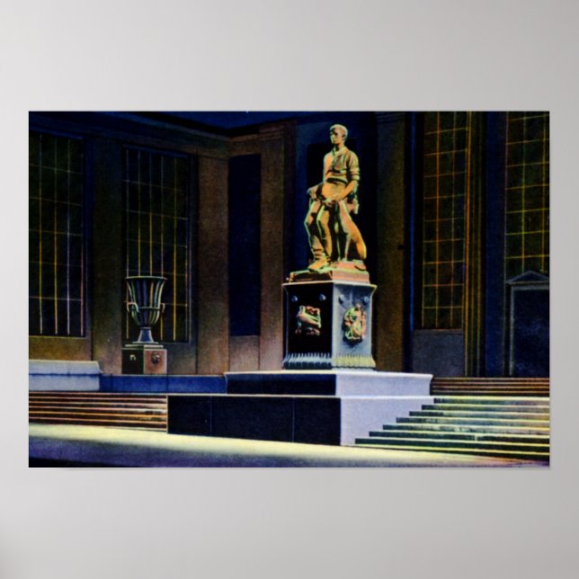 Fort Wayne Indiana Abe Lincoln Statue Poster (Framsidan)