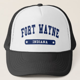 Fort Wayne Indiana College Stil T-skjortor Truckerkeps