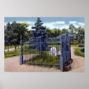 Fort Wayne Indiana grav av Johnny Appleseed Poster
