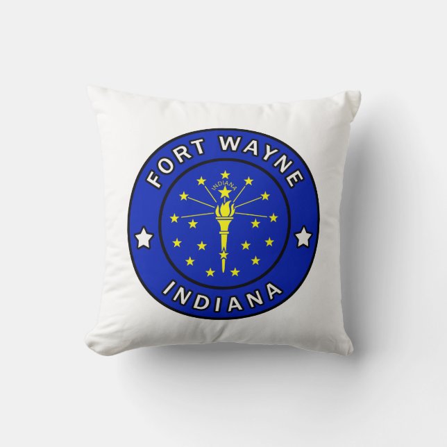 Fort Wayne Indiana Kudde (Framsida)