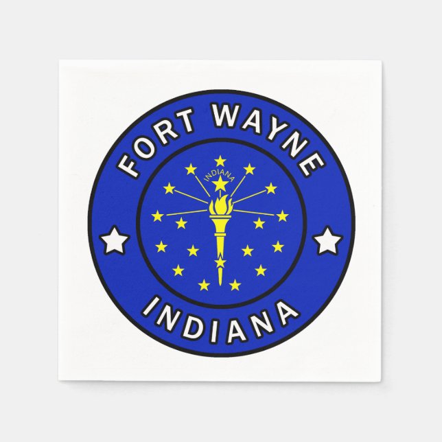 Fort Wayne Indiana Pappersservett (Framsidan)