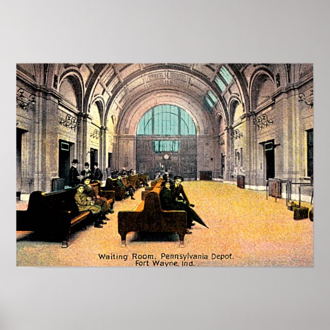 Fort Wayne, Indiana Pennsylvania Depot 1915 Poster (Framsidan)