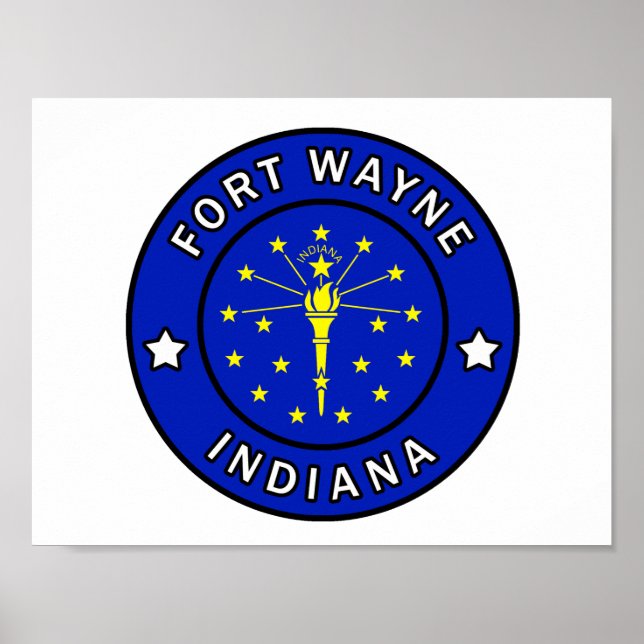 Fort Wayne Indiana Poster (Framsidan)