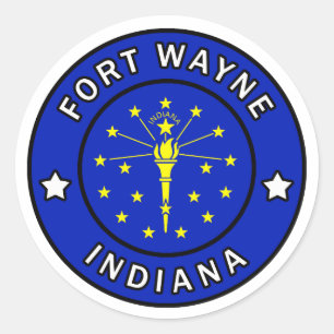 Fort Wayne Indiana Runt Klistermärke