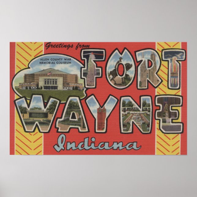 Fort Wayne, Indiana - Stora Brev Scenes Poster (Framsidan)