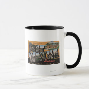 Fort Wayne Indiana - stora brevplatser Mugg