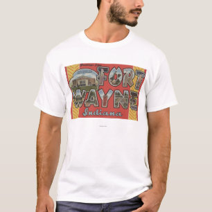 Fort Wayne Indiana - stora brevplatser T Shirt