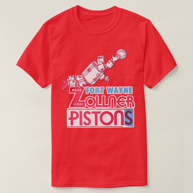 Fort Wayne Pistons Basketball T Shirt (Design framsida)
