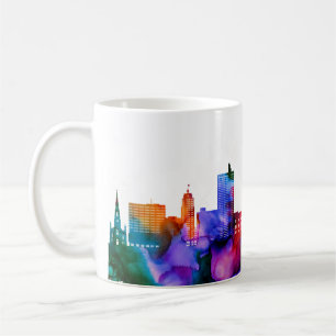 Fort Wayne Skyline Kaffemugg