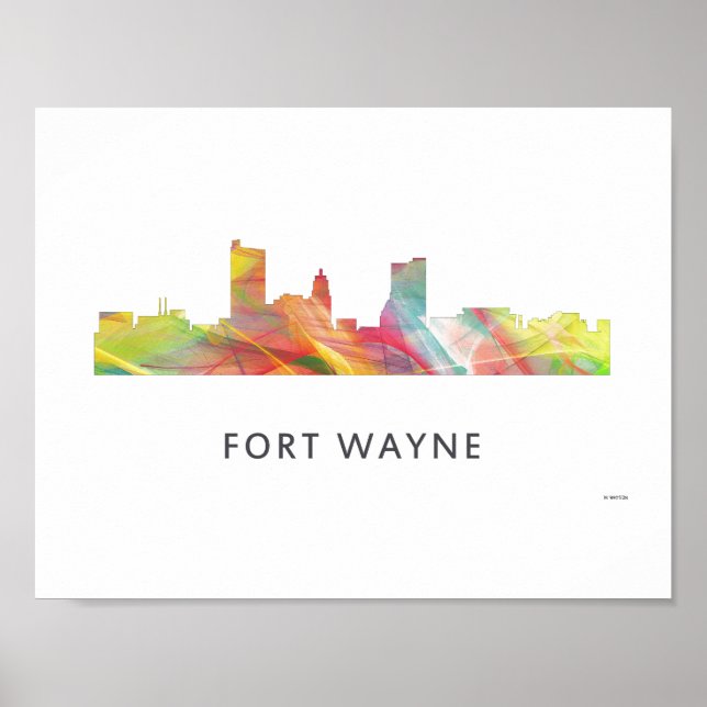 FORT WAYNE SKYLINE WB1 - POSTER (Framsidan)