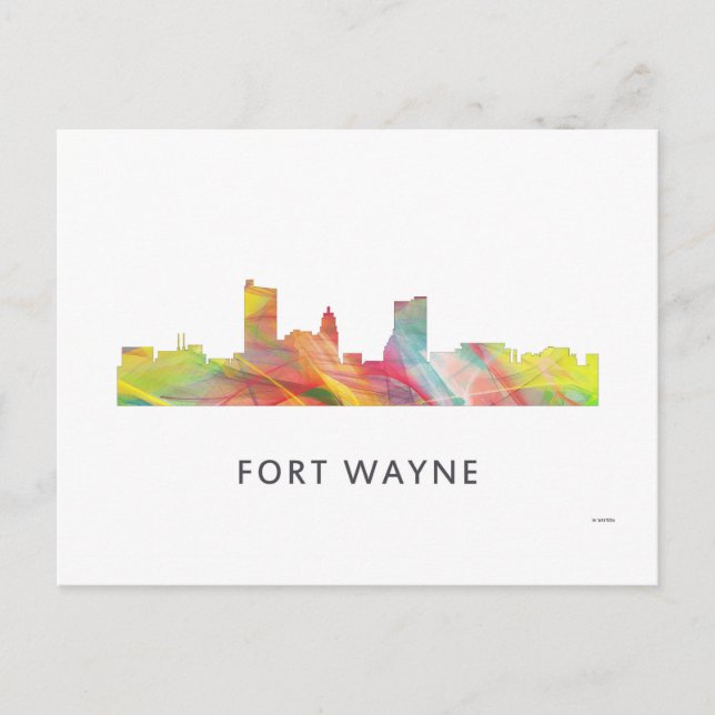 FORT WAYNE SKYLINE WB1 - VYKORT (Framsida)